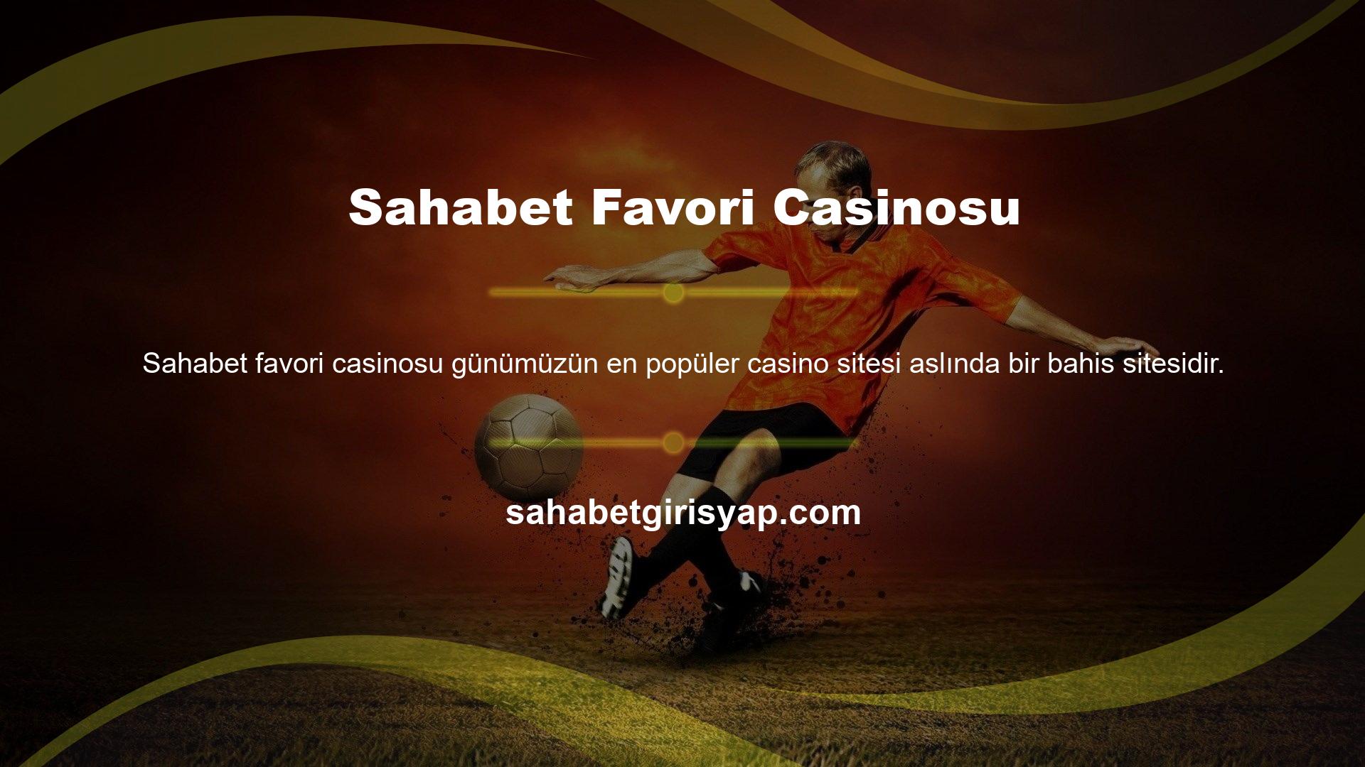Ayrıca yalnızca aşağıdakiler gibi casino oyunları sunan siteleri de görebilirsiniz: Sahabet en popüler casinodur